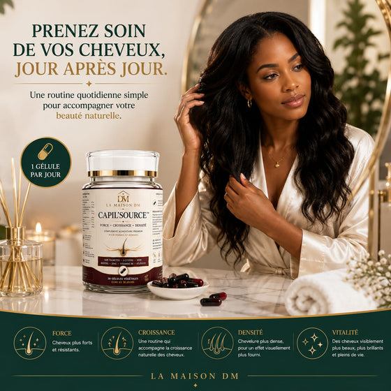 CAPIL'SOURCE™ — rituel capillaire de l'intérieur — LA MAISON DM