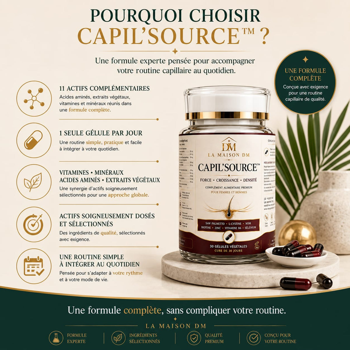 Essentiel - Pourquoi choisir Capil'Source